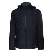 Softshell Kapşonlu Parçalı Mont - 4