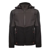 Softshell Kapşonlu Parçalı Mont - 9