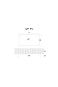 Enwood Capella Beyaz Country Mdf 4 Kapaklı Duvara Monte 160 Cm Tv Ünitesi - 6