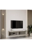Enwood RİGEL KUM TAŞI RENGİ MDF 2 KAPAKLI (DÜŞME KAPAK) AHŞAP AYAKLI 180 CM COUNTRY TV ÜNİTESİ - 2