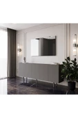 Enwood Capella Gri Mdf 5 Kapaklı Raflı 180 Lik Konsol - 2