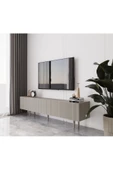 Enwood Capella Kumtaşı Rengi Mdf 4 Kapaklı Ahşap Ayaklı 160 Cm Tv Ünitesi - 1
