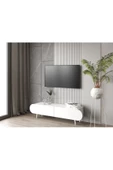 Enwood Regulus Beyaz Mdf 2 Kapaklı Ahşap Ayaklı 160 Cm Modern Tv Ünitesi - 2