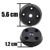 8 Adet Düz Siyah Zigon Sehpa Ayağı Tabanı Mobilya Masa Açılı Orta Sehpa Ayak Bağlantı Aparatı - 3