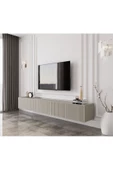 Enwood Capella Kumtaşı Rengi Mdf 5 Kapaklı Duvara Monte 200 Cm Tv Ünitesi - 2