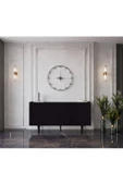 Enwood Capella Siyah Mdf 4 Kapaklı Raflı 140 Lık Konsol - 1
