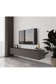 Enwood Capella Gri Mdf Country 4 Kapaklı DUVARA MONTE 180 Cm Tv Ünitesi - 2