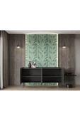 Enwood Capella Siyah Mdf 4 Kapaklı Raflı 140 Lık Konsol - 4