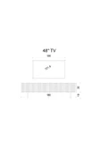 Enwood Capella Beyaz Country Mdf 4 Kapaklı Duvara Monte 180 Cm Tv Ünitesi - 5