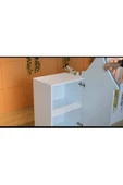 Enwood VEGA  MODÜLER KAPAKLI-RAFLI MDF SU BAZLI BOYALI  ÇOCUK DOLABI 120 X 60 X 37 CM - 3