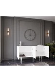 Enwood Capella Beyaz Mdf 4 Kapaklı Raflı 160 Lık Konsol - 2