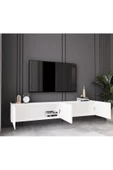 Enwood Capella Beyaz Country Mdf 4 Kapaklı Duvara Monte 180 Cm Tv Ünitesi - 3