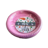 Roll-Up Kullan At Renkli Pembe Parti Davet Plastik Tabak - 17 Cm. - 25 Adetlik Paket thumbnail 1