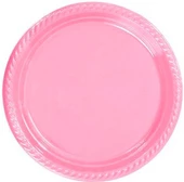 Roll-Up Kullan At Renkli Pembe Parti Davet Plastik Tabak - 17 Cm. - 25 Adetlik Paket thumbnail 2