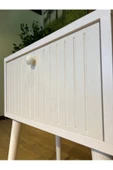 Enwood CANOPUS MDF BEYAZ AHŞAP AYAKLI TEK KAPAKLI KOMODİN - 6