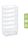 GRİMOR Life 6 Adet Çok Amaçlı Çekmece Içi Düzenleyici Organizer Şeffaf - DDLC-790 - 4