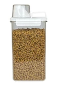 GRİMOR Life 3 Lü Sızdırmaz Depolama Kedi Köpek Mama Saklama Kabı- Ölçekli Erzak Saklama 1100 ml 1800 ml 2300 ml - 6