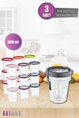 GRİMOR Life 3x500 ml Sızdırmaz Hava Almaz Kapaklı Yuvarlak Erzak Saklama Kabı-derin Dondurucu Ve Mikrodalga - 1
