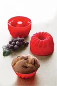 GRİMOR Life 6 Lı Yıkanabilir Mini Kek Muffin Pişirme Kalıbı, Silikon Muffin, Cupcake Kalıbı Karma Renk - 5