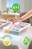 GRİMOR Life 7 Li Sızdırmaz Buzdolabı İçi Düzenleyici Buzluk Derin Dondurucu Saklama Kabı- Et Kıyma Et Suyu - 1