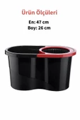 GRİMOR Life Turbo Star Black Microfiber Döner Başlıklı Temizlik Seti Büyük Boy Mop 13 Lt.+yedek Mop Hediyeli - 3