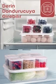 GRİMOR Life 7 Parça Sızdırmaz Buzdolabı Içi Düzenleyici Saklama Kabı- Kahvaltılık Çerezlik Beslenme Kabı - 7
