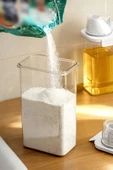 GRİMOR Life 3 Lü Sızdırmaz Depolama Sıvı Toz Deterjan Saklama Kutusu- Ölçekli Kap 1100 ML 1800 ML 2300 ML - 7