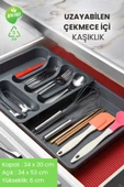 GRİMOR Life Uzayabilen Ayarlanabilir Pratik Çekmece Içi Kayar Kaşıklık - 1