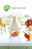 GRİMOR Life Bas Kes El Rondosu 3 Bıçaklı Pratik Basmalı Sebze Meyve Doğrayıcı Çelik Bıçaklı - 4