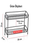 GRİMOR Life Metal Standlı Violet 8'li Vakum Kapaklı Mika Baharatlık Seti 250 ml Etiket Hediyeli - 5