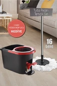 GRİMOR Life Ultra Güçlü Pedallı Döner Başlıklı Mop Temizlik Seti 16 Litre - 1