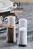 GRİMOR Life 2'li Mika Tuzluk Biberlik Baharat Sunum Seti- CAM DEĞİLDİR - 1
