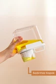 GRİMOR Life 1 Adet Sızdırmaz Depolama Erzak Bakliyat Saklama Kabı- Ölçekli Kapak 1100 ml - 2