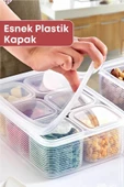 GRİMOR Life 7 Parça Sızdırmaz Buzdolabı Içi Düzenleyici Saklama Kabı- Kahvaltılık Çerezlik Beslenme Kabı - 8