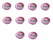 Kullan At Renkli Pembe Parti Davet Plastik Tabak - 17 Cm. - 25 Adetlik 10 Paket thumbnail 1