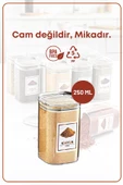 GRİMOR Life 12 Adet Vakum Kapaklı Etiket Hediyeli Mika Baharatlık Seti 250 Ml- Cam Değildir - 3