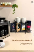 GRİMOR Life 2 Katlı Çok Amaçlı Mutfak Düzenleyici Metal Stand- Kahve Baharatlık Düzenleyici Organizer - 1