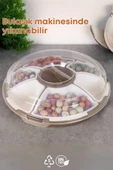 GRİMOR Life 7 Bölmeli Kapaklı Piknik Seti Kahvaltılık Çerezlik Saklama Kabı- Bej - 2