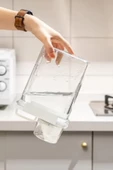 GRİMOR Life 1 Adet Sızdırmaz Depolama Erzak Bakliyat Saklama Kabı- Ölçekli Kapak 2300 ml Etiket Hediyeli - 3