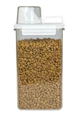 GRİMOR Life 2 Li Sızdırmaz Depolama Kedi Köpek Mama Saklama Kabı- Ölçekli Erzak Depolama 1100 ml 1800 ml - 8