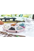 GRİMOR Life 7 Bölmeli Çok Amaçlı Plastik Kahvaltılık Ve Çerezlik Seti Pembe Renk-piknik Seti - 2