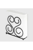 GRİMOR Life Paslanmaz Siyah Metal Peçetelik - 3