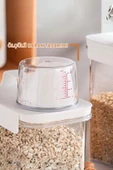 GRİMOR Life 1 Adet Sızdırmaz Depolama Erzak Bakliyat Saklama Kabı- Ölçekli Kapak 1100 ml - 5