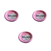 Kullan At Renkli Pembe Parti Davet Plastik Tabak - 17 Cm. - 25 Adetlik 3 Paket thumbnail 1