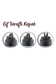 GRİMOR Life 12'li Çift Kapaklı Cam Baharatlık Seti - Tuzluk Biberlik Baharatlık Takımı - 4