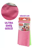 GRİMOR Life 2 Li Iz Bırakmayan Mikrofiber Cam Temizlik Bezi 40x40 Cm - Cam, Araba, Mutfak, Fiber Temizleme Bezi - 2