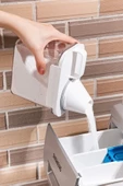 GRİMOR Life 3 Lü Sızdırmaz Depolama Sıvı Toz Deterjan Saklama Kutusu- Ölçekli Kap 1100 ML 1800 ML 2300 ML - 4