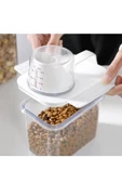 GRİMOR Life 3 Lü Sızdırmaz Depolama Erzak Bakliyat Saklama Kabı- Ölçekli 1100 ml 1800 ml 2300 ml Etiket Hediyeli - 5