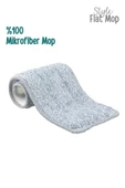 GRİMOR Life Flat Tablet Mop Yer Duvar Silme Temizlik Kova Seti 2 Adet Microfiber Yedek Bez Paspas - 5