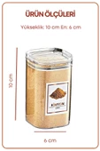 GRİMOR Life Metal Standlı Violet 8'li Vakum Kapaklı Mika Baharatlık Seti 250 ml Etiket Hediyeli - 6
